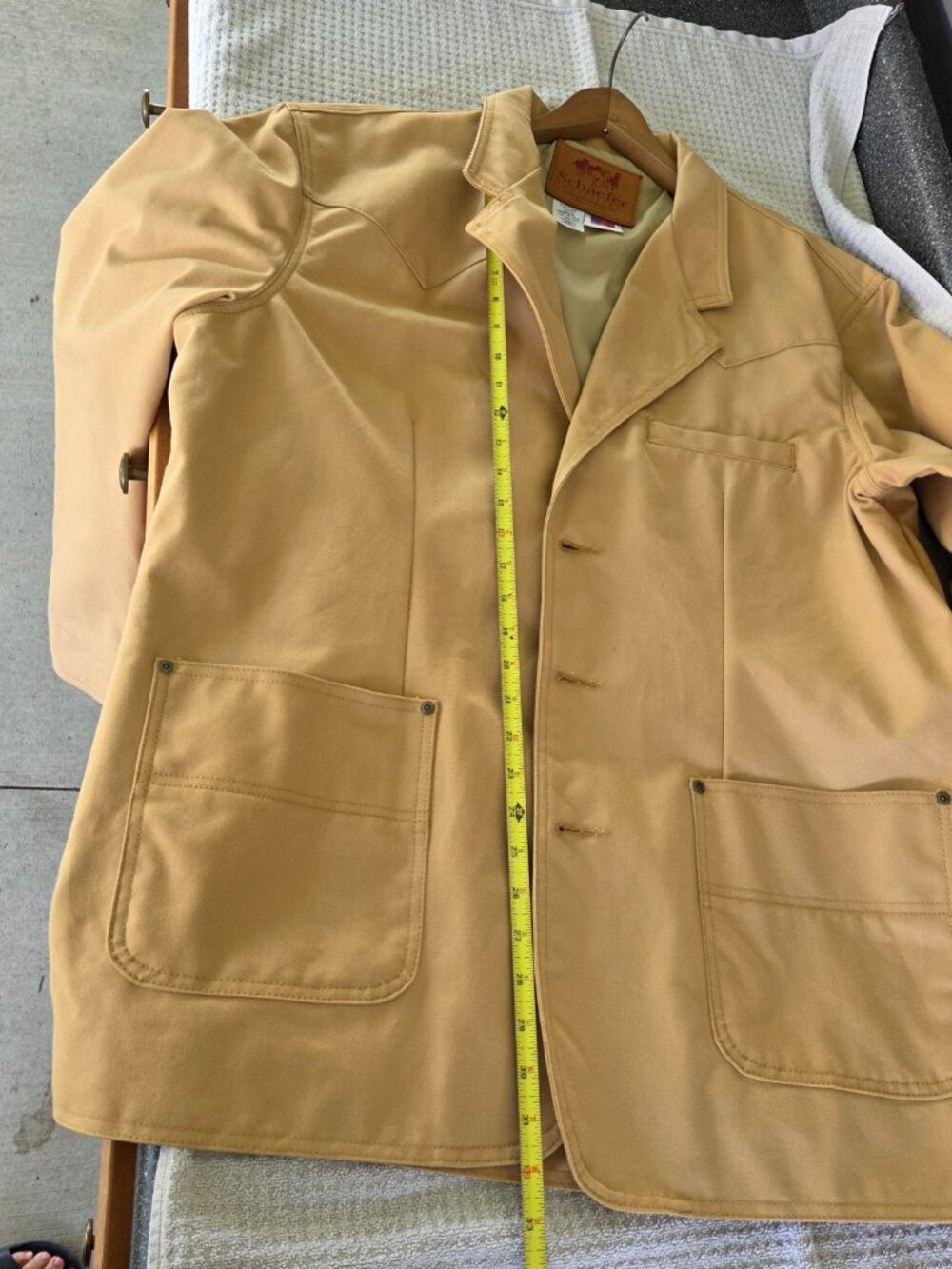 Schaefer Outfitter Drifter Jacket Mens Large XL Suntan Canvas Western Ranch NWOT - Picture 11 of 14